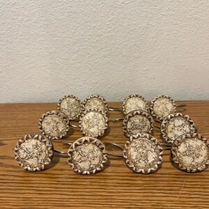 Rustic Cream Shower Curtain Rings